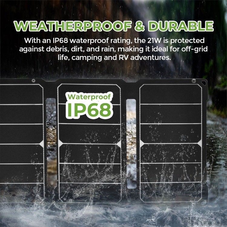 Τελευταία Ηλιακή Κύτταρα IP68 30W 12V αναδιπλούμενο ηλιακό πάνελ Ιδανικό για άλλες εφαρμογές