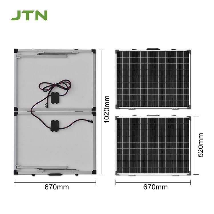 Πίνακας ηλιακής ενέργειας Champing Mono 100W PV Folding CE/FCC/ROHS/PSE Πιστοποιημένο 12 ετών