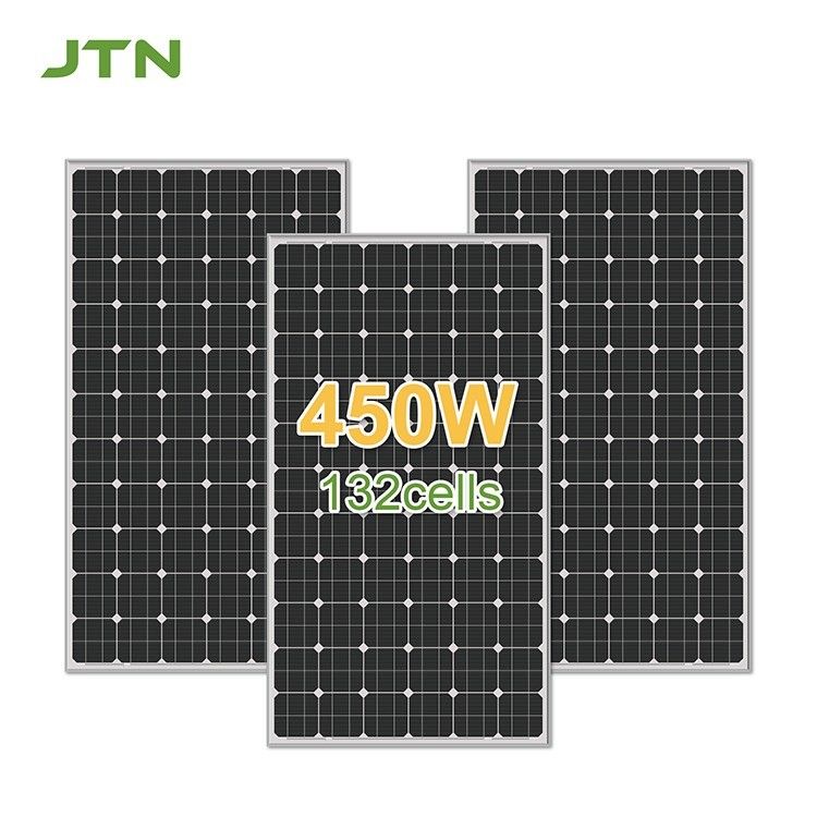 Φωτοβολταϊκά πάνελ 450Watt μονομιστής κυψέλης με προσαρμοσμένη εκτύπωση λογότυπου και συμβατό σύνδεσμο