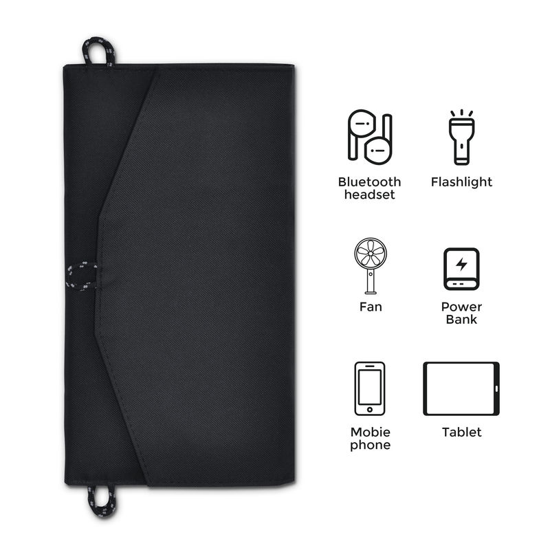 740g Sunpower ETFE 3 Fold 21w 20w Folding Ηλιακό Πανέλιο Φορητό Φόρτωμα Ηλιακού Φορτιστή για Τηλέφωνο